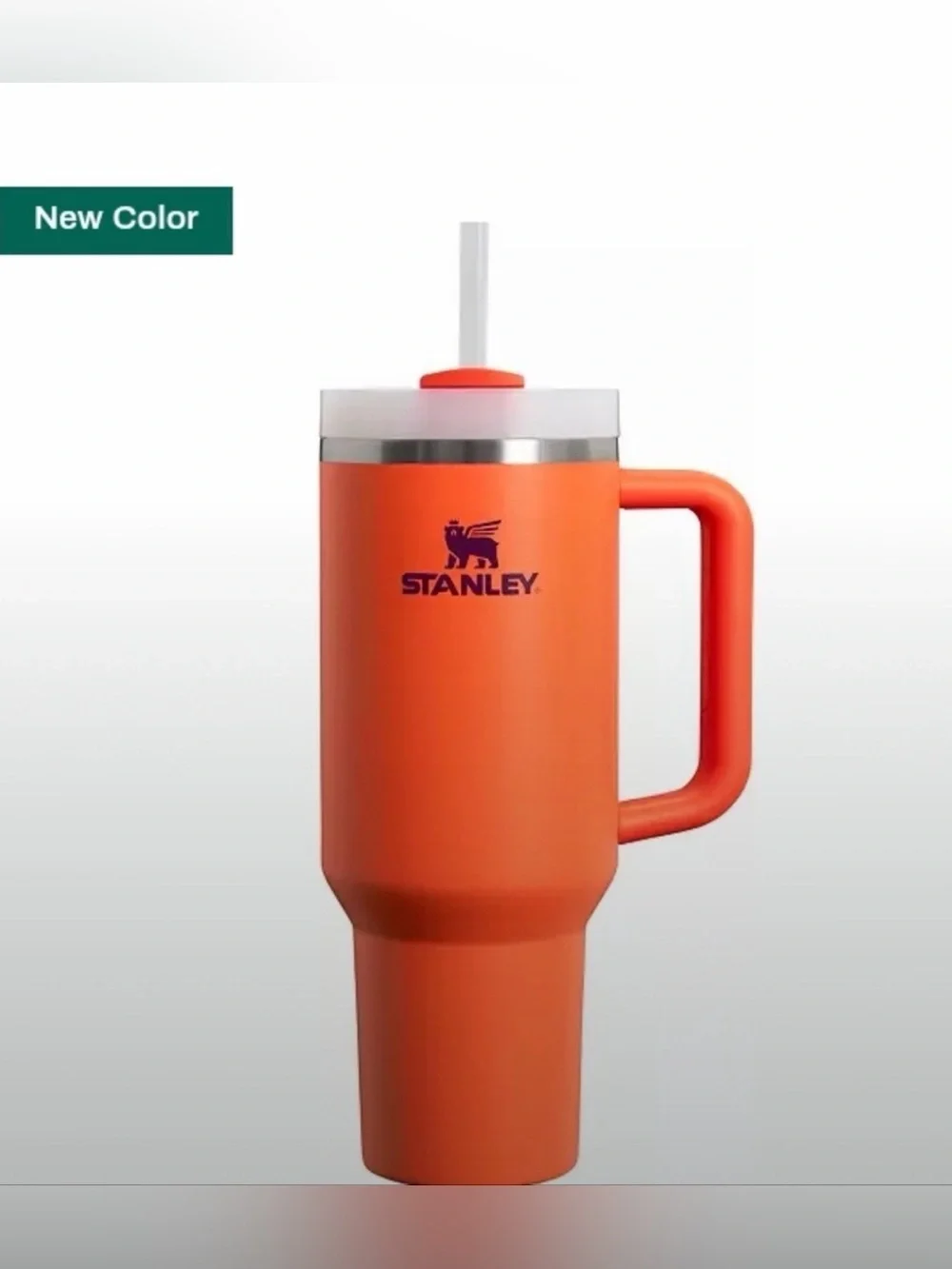 Stanley 40 oz Quencher H20 FlowState Tumbler Tigerlily Plum - NWT 🧡💜 - Picture 1 of 10